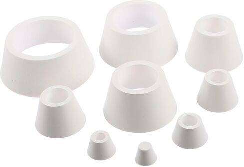 Amosfun Buchner Funnel Adapter مجموعة حشيات مرشح مدبب المطاط لـ 9 حلقات ختم القمع لترشيح قارورة 10 قطع الملحقات المختبرية in Saudi Arabia