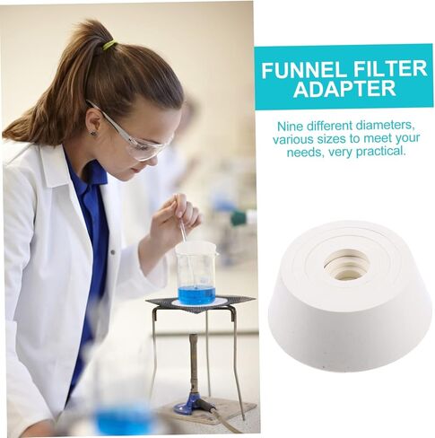 Amosfun Buchner Funnel Adapter مجموعة حشيات مرشح مدبب المطاط لـ 9 حلقات ختم القمع لترشيح قارورة 10 قطع الملحقات المختبرية in Saudi Arabia