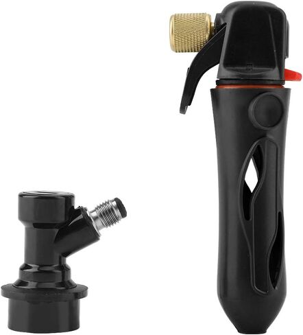CO2 Charger High Strength Plastic Easy Operation Homebrew Keg Charger Portable Handheld Draft Beer Dispenser for Homebrewing Parties (Yellow) in Saudi Arabia