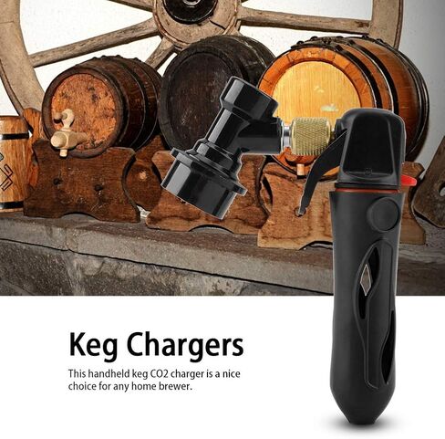 CO2 Charger High Strength Plastic Easy Operation Homebrew Keg Charger Portable Handheld Draft Beer Dispenser for Homebrewing Parties (Yellow) in Saudi Arabia