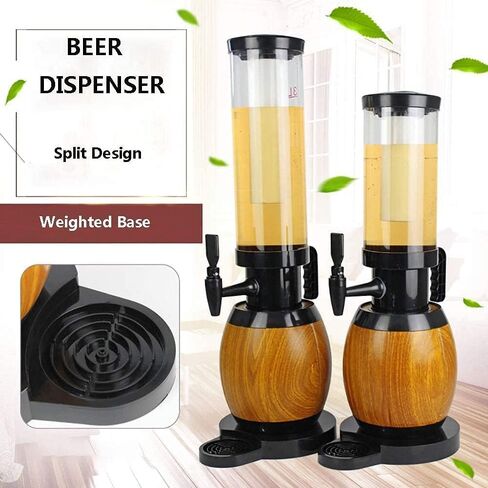 Beer Drinks Dispenser Beer Dispenser with Cooler, Beer Beverage Dispenser, Detachable Ice Core Bar,Beverage Dispenser Home Bar Cask Ale Dispenser(3L) (1.5L) in Saudi Arabia