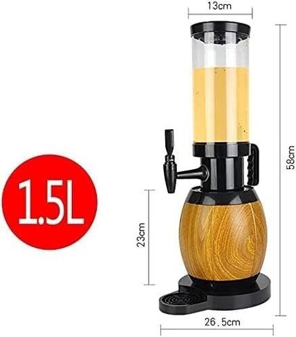Beer Drinks Dispenser Beer Dispenser with Cooler, Beer Beverage Dispenser, Detachable Ice Core Bar,Beverage Dispenser Home Bar Cask Ale Dispenser(3L) (1.5L) in Saudi Arabia