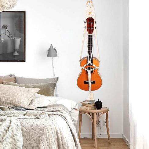 شماعات القيثارة وايت بوهو جبل حامل جدار جدار جبل شماعات الحفلات الحفل الغيتار القيثارة الجدران الديكور ، إكسسوارات غيتار ديكور ، هدية للموسيقيين in Kuwait