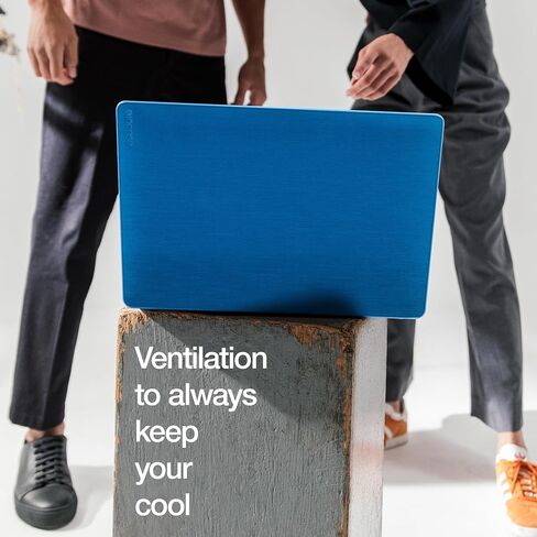 incase hardshell d3 الفرشاة الأفقية - Macbook Air 13 Inch Case - 2022 ، 2021 ، 2020 ، 2019 ، 2018 ، M1 - Macbook Case ، غطاء كمبيوتر محمول ، قذيفة صلبة واقية ، مقاومة للخدش - الكمأة الرمادية in Saudi Arabia