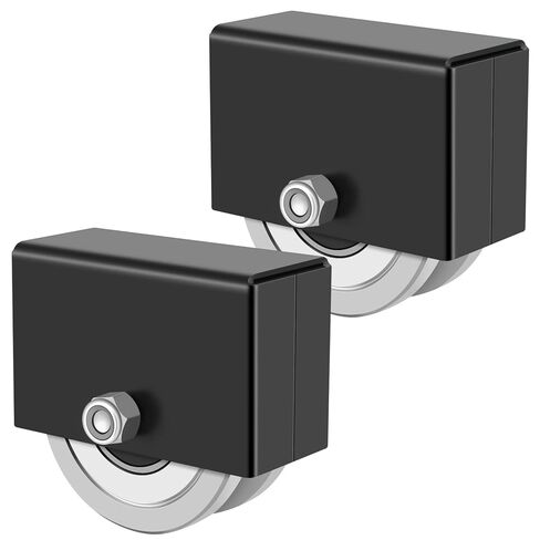 Tatuo 2 مجموعات 4'v-Groove Slide Gate Wheel مع صندوق قوس ملحوم ببوابات شديدة الانزلاق البوابات مقلوبة من 1-13/16 عجلات متداول للانزلاق تصل إلى 3000 رطل ، وتحمل مزدوج مختومة in Saudi Arabia