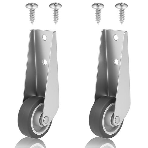 2 PCS Gate Caster Wheels Replacement, Sinking Door Bottom Pulley Directional Wheel Rubber Rolling Swivel Casters, Door Wheels Support Non-Slip Pulley Directional Wheel for Garden Gate Fence Tables in Kuwait