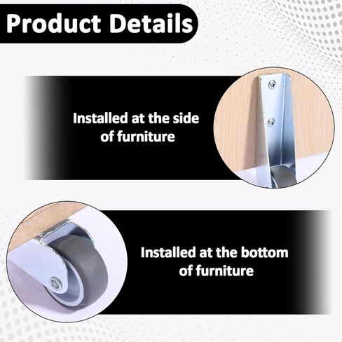 2 PCS Gate Caster Wheels Replacement, Sinking Door Bottom Pulley Directional Wheel Rubber Rolling Swivel Casters, Door Wheels Support Non-Slip Pulley Directional Wheel for Garden Gate Fence Tables in Kuwait