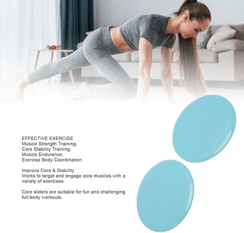 تمرين Alomejor sliders أقراص اللياقة البدنية الأساسية أقراص طائرة شراعية كاملة معدات تجريب الجسم Sportz Core Sliders للعمل in Kuwait