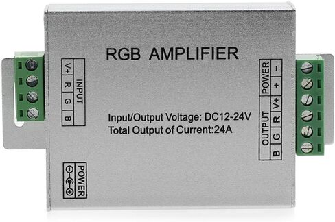 1pc LED RGBW/RGB Amplifier DC12-24V 24A 4 Channel Output RGBW/RGB LED Strip Light Power Repeater Console Controller(RGB) in Saudi Arabia