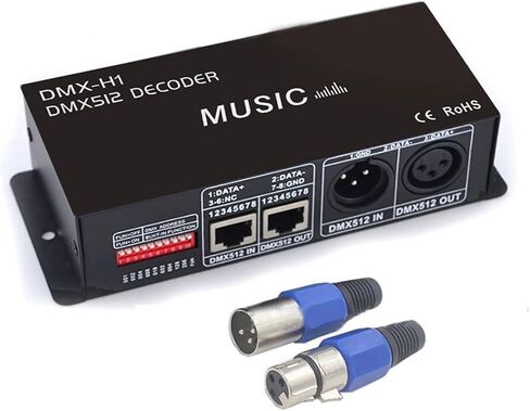 DMX512 Decoder LED Dimmer Driver RGB RGBW Controller DMX512 3/4 Channel Decoder Controller RGB RGBW LED Strip Dimmer(Rgbw 4 Channels) in Saudi Arabia