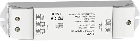 DC12-36V 2-Way Constant Voltage Power Extender 2CH*8A LED Light Strip Controller is Suitable for Single Color/Color in Saudi Arabia