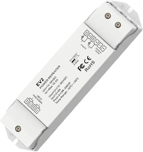 DC12-36V 2-Way Constant Voltage Power Extender 2CH*8A LED Light Strip Controller is Suitable for Single Color/Color in Saudi Arabia