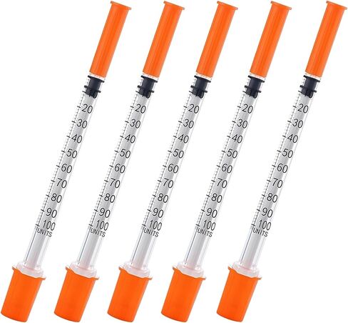 30pack 1ml محقنة مع 30G 5/16 "إبرة 8 مم ، مستلزمات مختبر ملفوفة بشكل فردي (1cc 30g 5/16" -30Pack) in Kuwait