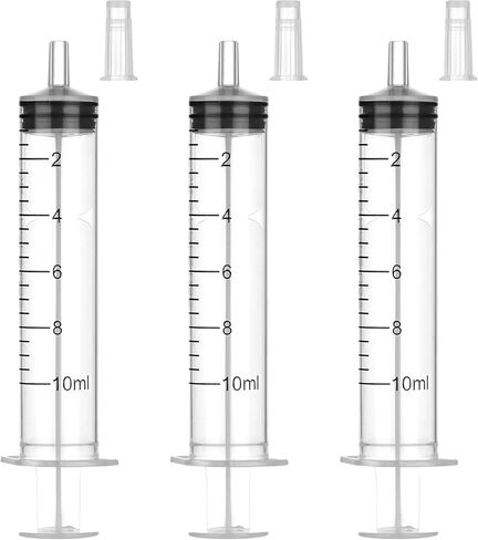 10 Pack 20 ml Syringe Without Needle, Syringe with Cap Individually Wrapped, for Liquids, Scientific Labs, Measurement, Dispensing in Kuwait