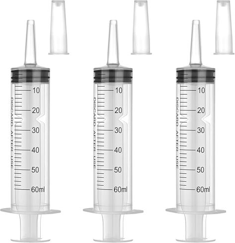 10 Pack 20 ml Syringe Without Needle, Syringe with Cap Individually Wrapped, for Liquids, Scientific Labs, Measurement, Dispensing in Kuwait