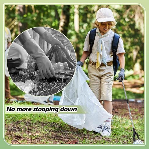 NORME 20 PCS قابلة للطي Grabber Reacher Bulk ، 32.7 "مقبض طويل القمامة منتقي للمسنين ، خفيفة الوزن مفيدة Nonslip Claw Grabber لتمديد الذراع 360 عصا التناوب in Saudi Arabia