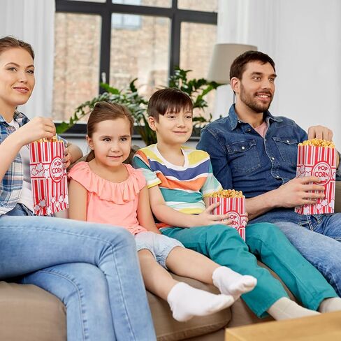 800 PCS Paper Popcorn Bags Bulk 2 Oz Bublip Bottom Boxes Red and White يمكن التخلص منها الحاوية القابلة للتصرف في فيلم Film Night Popcorn for Retro Movie Party Party Carnival Supplies (Red and White) in Saudi Arabia