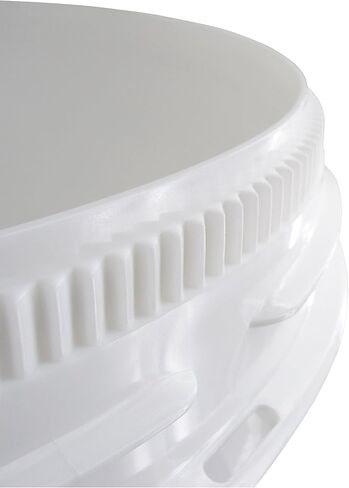Screw Top 1.25 Gallon Bucket, 62 mil Wall, White Lid in Saudi Arabia