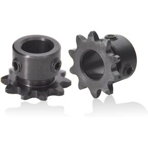 Tooth Roller Chain Sprocket 1pcs 04C Chain Gear 45# Steel 9T/10T Teeth Industrial Sprocket Wheel with Top Wire Bore 5/6/8/10mm(10 Teeth,10mm) in Saudi Arabia