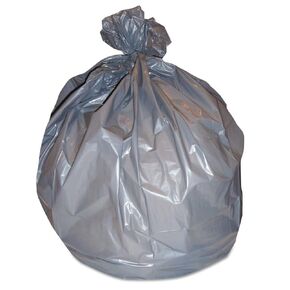 RePrime H56G Right Sack Can Liners, 56 gal, 1.6 mil, 44" x 55", Gray, 100/Carton in Saudi Arabia