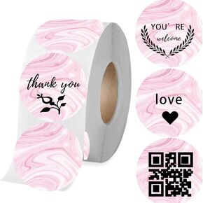 500 Pcs Color Rectangle Thermal Label Self-Adhesive Watercolor Sticker 2x3Inch -Pink Direct Thermal Printer Sticker Business Roll Thermal Stickers for Thermal Label Printer (Rectangle) in Kuwait
