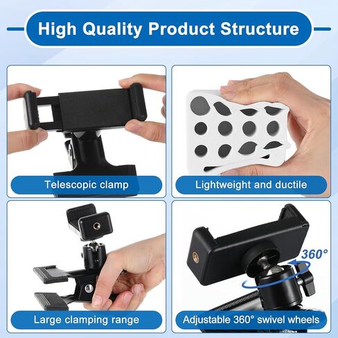 Chunful Mobile Tube Holder Rack with Clamp Mount Adjustable Test Tube Organizer Kit Supplies for Hospital Laboratory Scientific Office, Clamps on Chair Arms, Wheelchairs and Bed Rails in Saudi Arabia