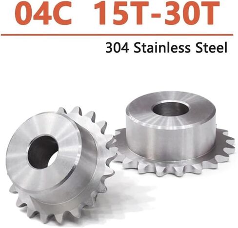 Tooth Roller Chain Sprocket 1pc 15-30 Tooth 04C Chain GearBore 6mm 8mm 25H Industrial Sprocket Wheel Motor Chain Drive Sprocket(18 Teeth (Bore 6mm)) in Saudi Arabia