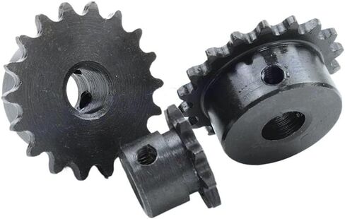 Tooth Roller Chain Sprocket 1Pcs Bore 5mm-16mm 9-24Teeth 04C/25H Chain Gear 45# Steel Motor Chain Drive Sprocket(15 Teeth,Bore 6mm) in Saudi Arabia