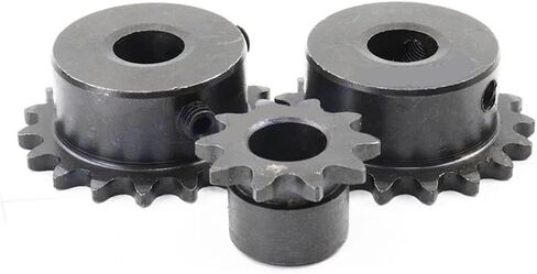 Tooth Roller Chain Sprocket 1Pcs Bore 5mm-16mm 9-24Teeth 04C/25H Chain Gear 45# Steel Motor Chain Drive Sprocket(15 Teeth,Bore 6mm) in Saudi Arabia