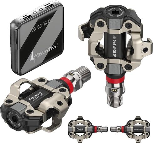 Favero ASSIOMA PRO MX Series Power Meter Pedals with Power Bank Bundle in Saudi Arabia