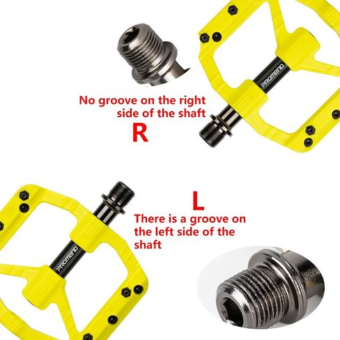 Bicycle Pedals for Mountain/Road/Folding/Touring Bikes - Nylon Body with Aluminum Alloy Sleeve, Chrome-Molybdenum Steel Axle, 3 Sealed Bearings, 9/16" Standard Thread in Saudi Arabia