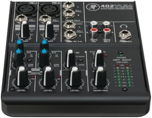حزمة AudioSavings: (1) Mackie 402Vlz4 4-channel ANALOG TANALOG LOW NOISE BANDLE مع (1) ROCKVILLE RCM03 Pro Studio Recording Microphone Mic MIC+Metal Miture (العناصر 2) in Saudi Arabia