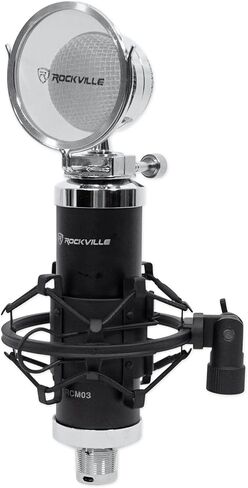 حزمة AudioSavings: (1) Mackie 402Vlz4 4-channel ANALOG TANALOG LOW NOISE BANDLE مع (1) ROCKVILLE RCM03 Pro Studio Recording Microphone Mic MIC+Metal Miture (العناصر 2) in Saudi Arabia
