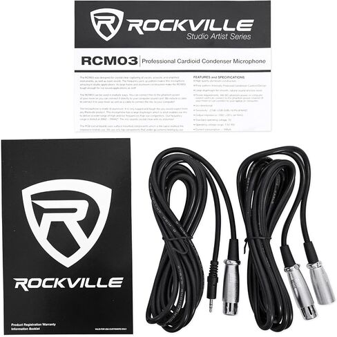 حزمة AudioSavings: (1) Mackie 402Vlz4 4-channel ANALOG TANALOG LOW NOISE BANDLE مع (1) ROCKVILLE RCM03 Pro Studio Recording Microphone Mic MIC+Metal Miture (العناصر 2) in Saudi Arabia