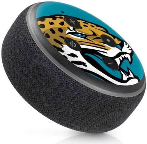 Skinit Decal Audio Skin Compatible with Amazon Echo Dot 3 - Officially Licensed NFL Jacksonville Jaguars Large Logo Design in Saudi Arabia