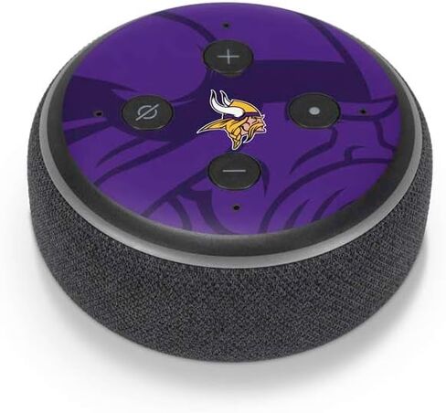 Skinit Skinit Audio Audio Skin متوافق مع Amazon Echo Dot 3 - NFL Minnesota Vikings مرخص رسميًا in Saudi Arabia