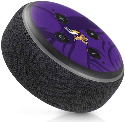 Skinit Skinit Audio Audio Skin متوافق مع Amazon Echo Dot 3 - NFL Minnesota Vikings مرخص رسميًا in Saudi Arabia