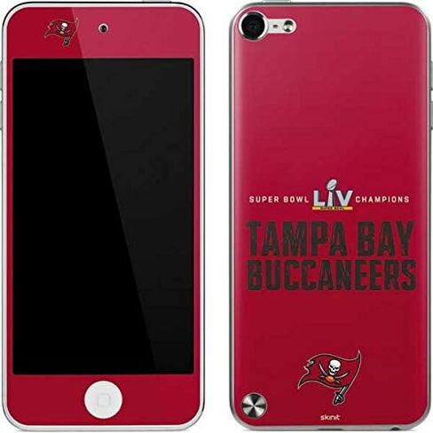 Skinit Decal MP3 Player Skin Compatible with iPod Touch (5th Gen&2012) - Officially Licensed NFL Super Bowl LV Champions Tampa Bay Buccaneers Design in Saudi Arabia
