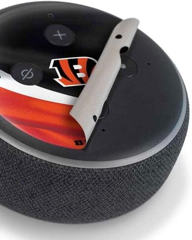 Skinit Skinit Audio Skin متوافق مع Amazon Echo Dot 3 - تصميم NFL Cincinnati Bengals مرخص رسميًا in Saudi Arabia