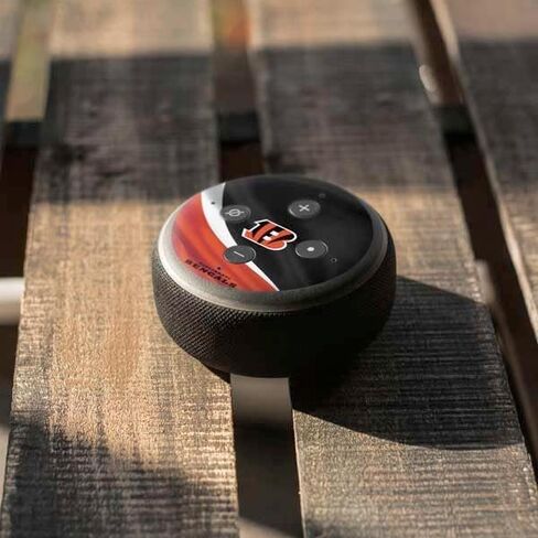 Skinit Skinit Audio Skin متوافق مع Amazon Echo Dot 3 - تصميم NFL Cincinnati Bengals مرخص رسميًا in Saudi Arabia