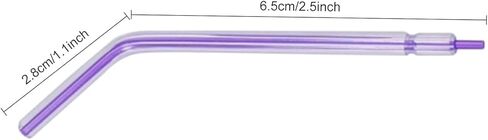 250Pcs Dental Air Water Syringe Tips, Disposable Spray Nozzles Tips, Rainbow 3 Way Water Syringe Connector Tips for Oral Teeth Cleaning in Kuwait