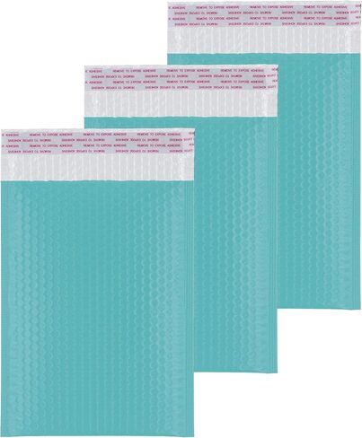 Poly Bubble Mailers 4x7", Self Seal Adhesive Flap 1.57", Teal Padded Envelopes, 120 pcs per boxes in Saudi Arabia