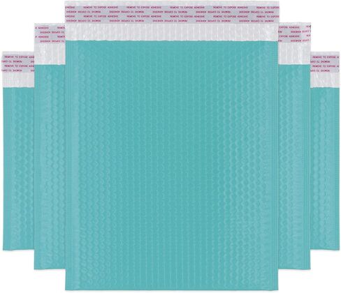 Poly Bubble Mailers 4x7", Self Seal Adhesive Flap 1.57", Teal Padded Envelopes, 120 pcs per boxes in Saudi Arabia