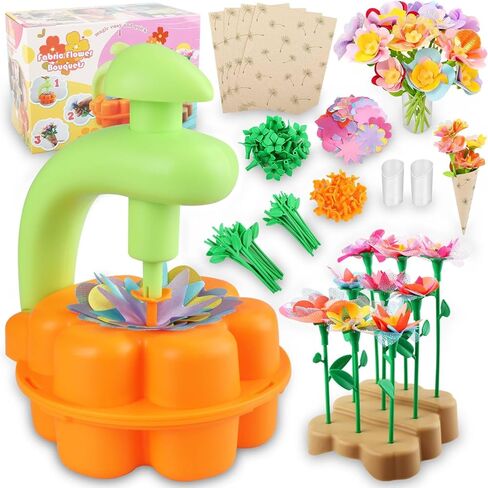 ألعاب Yuoioyu Fabric Flower Pouhquets ، مجموعات الحرف اليدوية DIY للأطفال ، بناء باقة الزهور الخاصة بك ، والفنون والحرف اليدوية لمدة 4 5 6 7 8+ سنة ، والفتيات في مرحلة ما قبل المدرسة التعليمية. in Kuwait