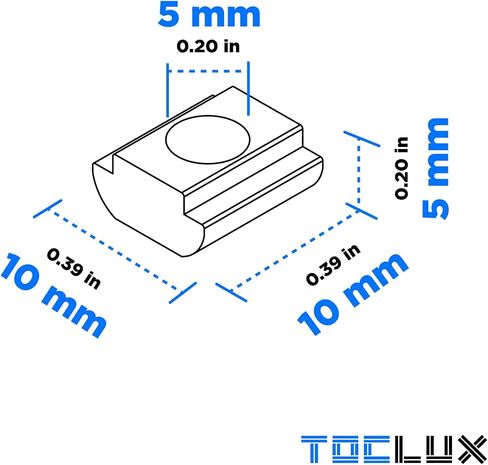 200pcs 2020 Series M5 t-nut kit-sliding & drop-in t-nuts ، m5x8mm و m5x10mm ، غسالات ، وجع سداسي الكرة-من أجل إكسسوارات بثق الألومنيوم 6 مم من الألومنيوم in Saudi Arabia