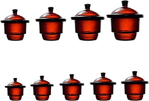 400mm / 16" Amber Glass Desiccator Jar, Lab Dessicator Dryer with Porcelain Plate in Saudi Arabia