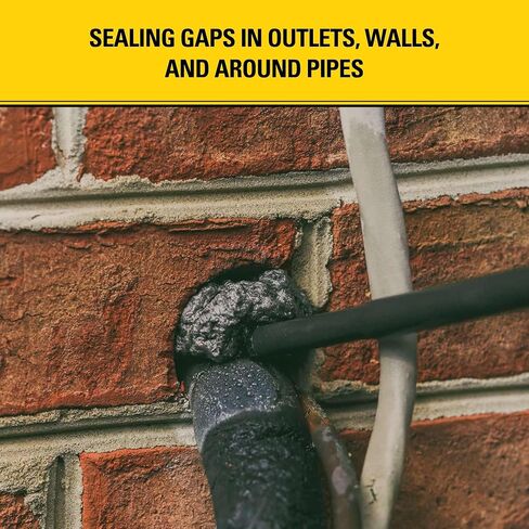 Stanley F905p Gaps & Cracks Pro Foam Sealant (2x24 Oz.) - عزل رغوة البولي يوريثان المتوسع من البولي يوريثان للشقوق والتجويف العريضة ، مقاومة للماء | بندقية ونظافة شملت | 24 أوقية. 2 عبوة in Kuwait