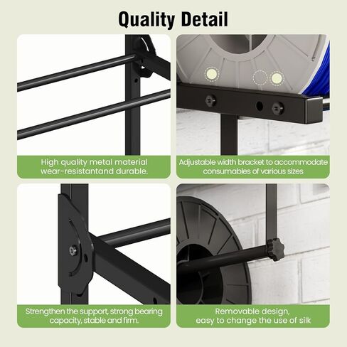 رف تخزين خيوط الطابعة ثلاثية الأبعاد ، رف تخزين التخزين المؤقت للولاية ، 3 مستويات ، حاملي ، رف معدني شاق لل PLA/ABS/TPU in Kuwait