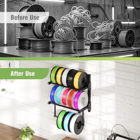 رف تخزين خيوط الطابعة ثلاثية الأبعاد ، رف تخزين التخزين المؤقت للولاية ، 3 مستويات ، حاملي ، رف معدني شاق لل PLA/ABS/TPU in Kuwait