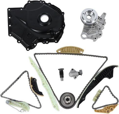 Engine Timing Chain Kit 2.0L Fit for 2008-2015 A4 A5 A6 TT allroad for 08-15 VW Tiguan/Jetta/A3 CC Eos GTI A4 allroad Replace Engine Replacement parts with Guide Rails Tensioner in Saudi Arabia